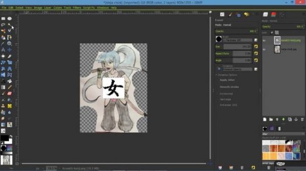 How to add a alpha channel in Gimp