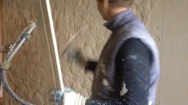 Механизированная штукатурка станцией KALETA ATWG-3