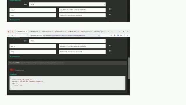 Creating Application Password using REST API results in 401 regardless of JWT token смотреть онлайн