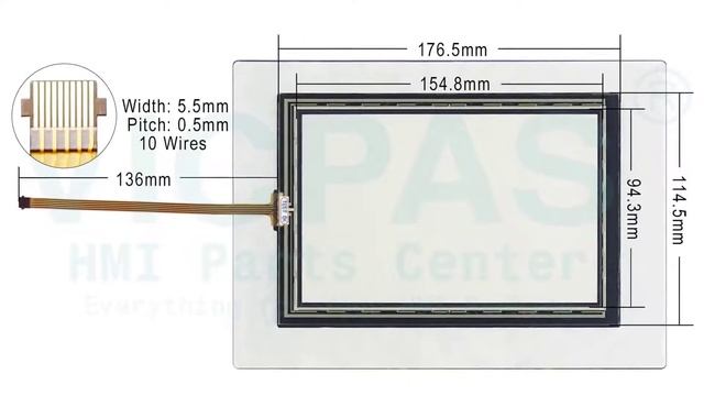 Allen Bradley PanelView 5310 2713P-T7WD1-B Touch Screen Monitor Front Overlay Repair Replacement смотреть онлайн