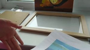 как поставить картину в рамку.