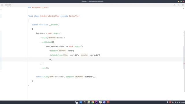 Les sous-requêtes avec Laravel смотреть онлайн