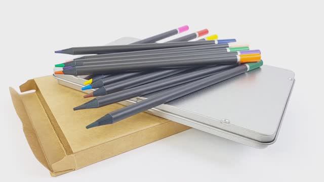 Набор цветных карандашей Professional 12 штук смотреть онлайн