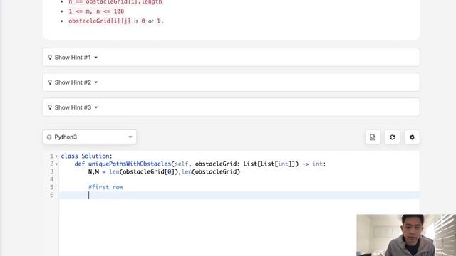 Leetcode - Unique Paths II (Python) смотреть онлайн