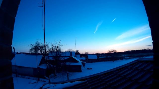 Закат солнца зимой смотреть онлайн