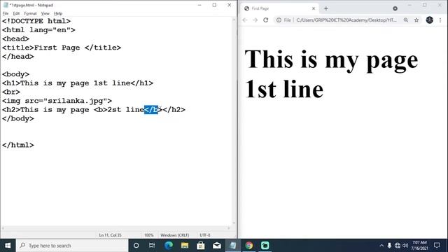 Elements and Tags (In Sinhala) Part 2 #gripictacademy #htmlelements #htmlfoundation #elements #tags смотреть онлайн