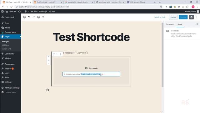 WordPress Plugin Development - EP12 - How to create Shortcode смотреть онлайн