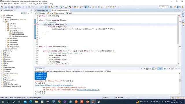 Thread and Synchronization смотреть онлайн