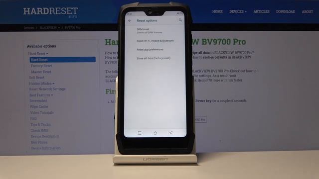 Сброс Blackview BV9700 PRO. Как восстановить заводские настройки. Полный сброс смотреть онлайн