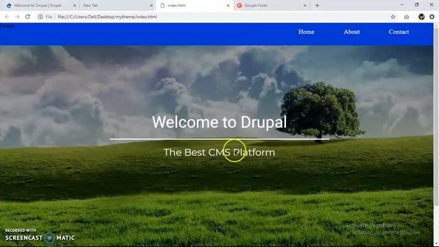 Converting a HTML5 website to Drupal 8 theme using twig commands смотреть онлайн