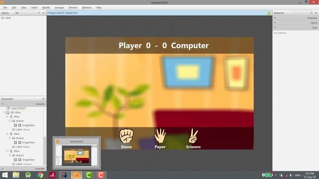 JavaFx Game: Stone Paper Scissors смотреть онлайн