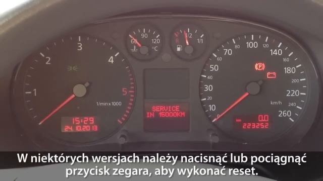 Kasowanie inspekcji serwisowej w Audi A2, A3 8L, A4 B6, A6 C5, TT 8N (service olej reset) смотреть онлайн