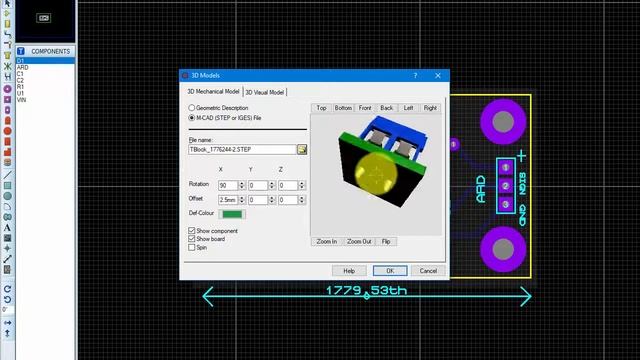3d Визуализация винтового клеммника смотреть онлайн