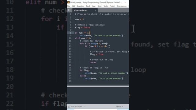 Python Prime Finder: Cracking the Prime Number Code | #shortvideo #viral #tutorial смотреть онлайн
