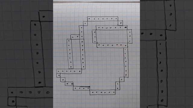 AMONG US/ КАК НАРИСОВАТЬ АМОНГ АЗ ПРИЗРАК ПО КЛЕТОЧКАМ/ смотреть онлайн