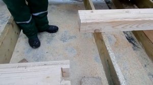 Запил шип паз стыковка бруса