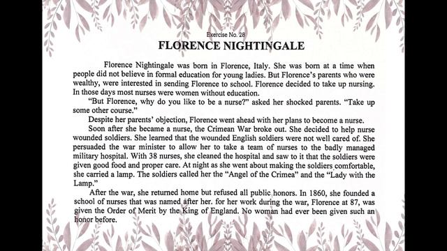 Florence Nightingale | Developing Reading Power 5 смотреть онлайн