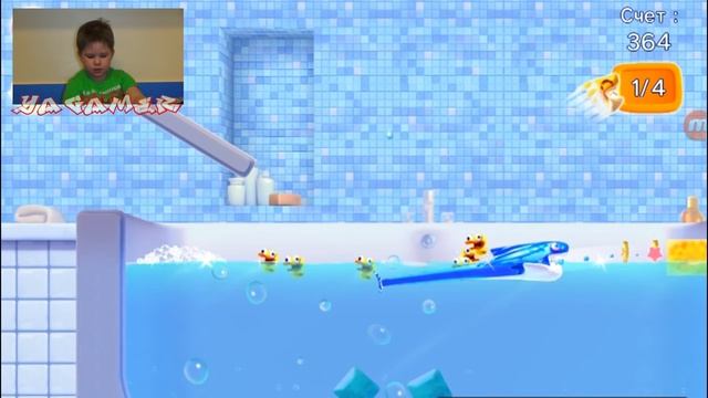 Shark dash - акула и утки gameplay видео для детей. YaGamer смотреть онлайн