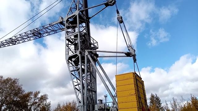 Подъём башенного крана смотреть онлайн
