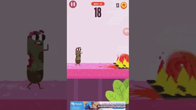 Бедная нещасная сосиска! Проходим игру  беги сосиска беги