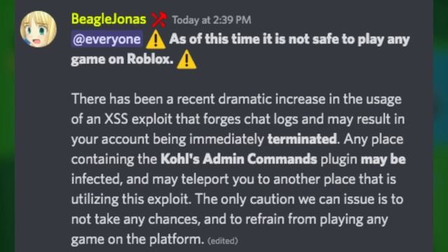 Roblox is currently NOT SAFE to play! смотреть онлайн