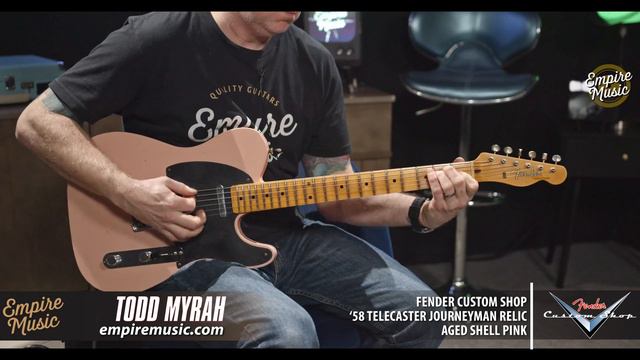 Fender Custom Shop 58 Telecaster (Empire Exclusive Color - Aged Shell Pink) - EMPIRE MUSIC смотреть онлайн