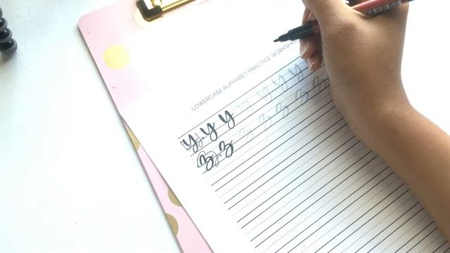 Lowercase Alphabet Practice - yz | Brush Lettering смотреть онлайн