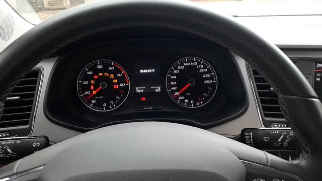 Test Zegarów SEAT LEON 5f (tryb Powitalny)