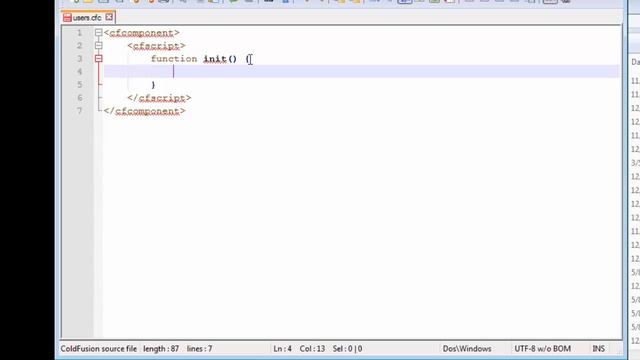 Adobe Coldfusion 11 Tutorials | Constructor Methods, Component & Template Files | Chap-2 | Part-2 смотреть онлайн