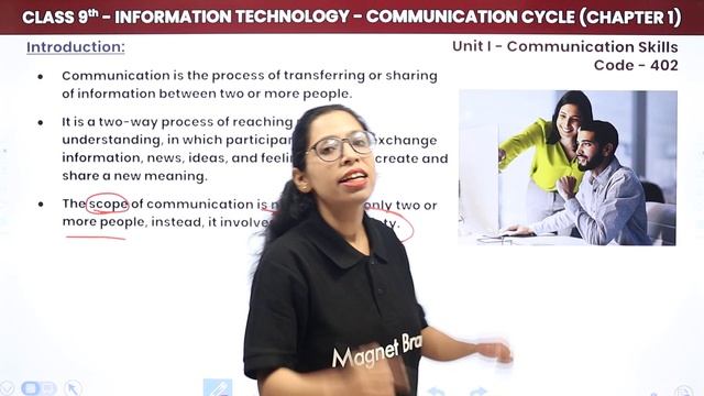 Communication Cycle - Introduction | Class 9 Information Technology Chapter 1 смотреть онлайн