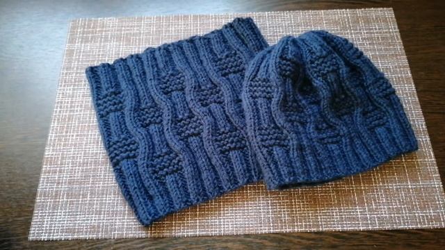 Связала шапку и снуд на осень / шапка для мальчика спицами 3 года смотреть онлайн