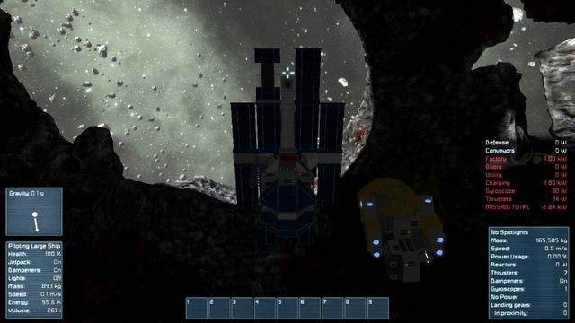 Space Engineers 03. Распил бюдж... Разбор корабля смотреть онлайн