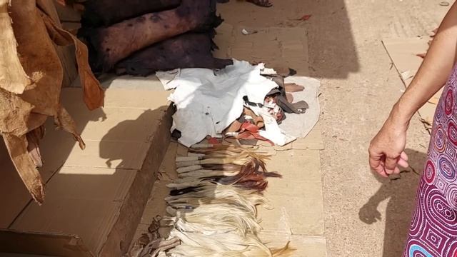 #42 Африканский рынок натуральной кожи: питон или крокодил? Купили сумку. смотреть онлайн