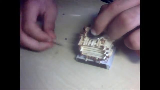 как сделать основание для дома из спичек (паралелепипед либо куб) смотреть онлайн