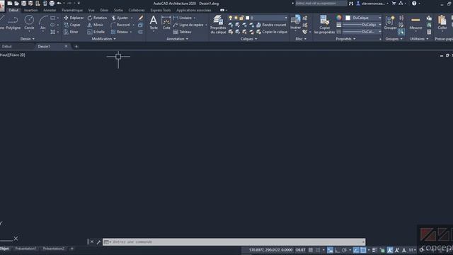 Créer un espace de travail AutoCAD classique en travaillant avec AutoCAD Architecture смотреть онлайн