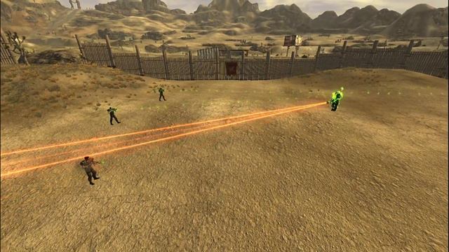 Orion Moreno vs 3 Van Graff Thugs Fallout New Vegas npc battle смотреть онлайн
