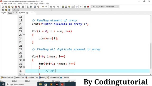 Write C++ program to delete all duplicate elements from an array #codingtutorialbydeepak смотреть онлайн