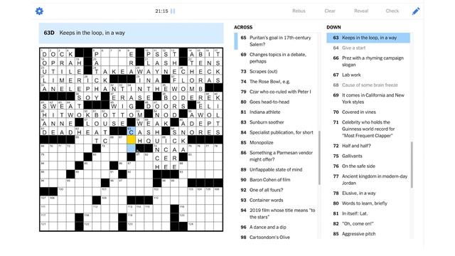 Solve With Me: The New York Times Crossword - Sunday, February 7, 2021 смотреть онлайн