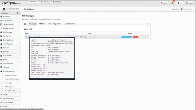 FTP Manager GUI: Manage FTP Configuration, Users and Sessions from one place смотреть онлайн