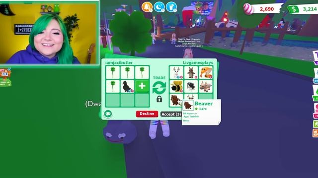 Trading Four Leaf Clovers For Good Luck!! ? (Adopt Me Roblox) смотреть онлайн