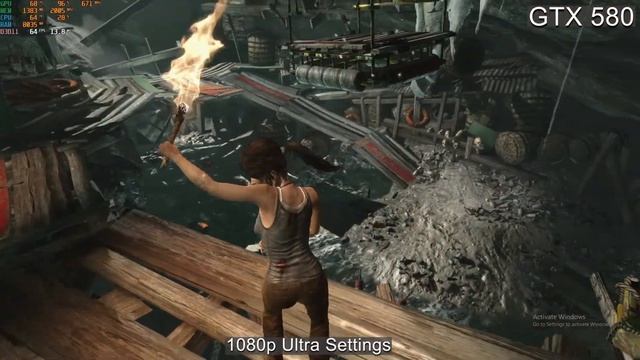 Tomb Raider 1080p Ultra Settings GTX 580 смотреть онлайн