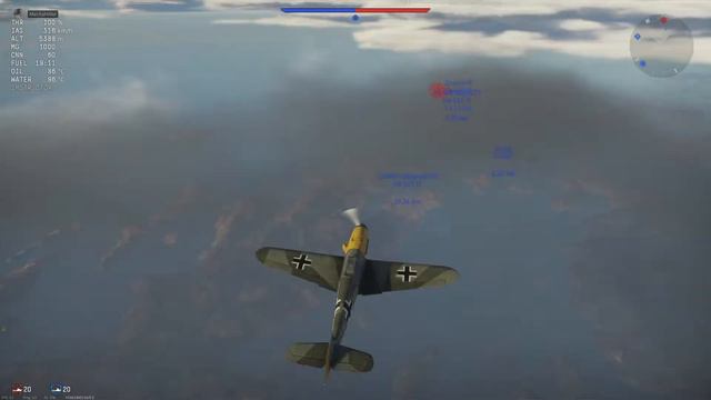 War Thunder - Realistic Air battle Bf109 F-1 - NO COMMENTARY EP12 смотреть онлайн