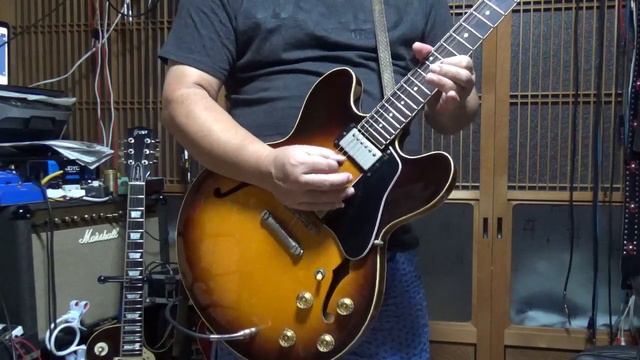 Orville By Gibson ES335 / Maxon CP-01 +LovePedal Blackface Deluxe+Maxon SD-01 SONIC DISTORTION смотреть онлайн