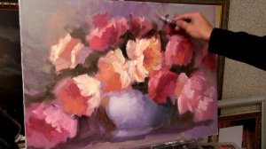 Мастер-Класс по живописи маслом. Пишем пионы Александр южаков