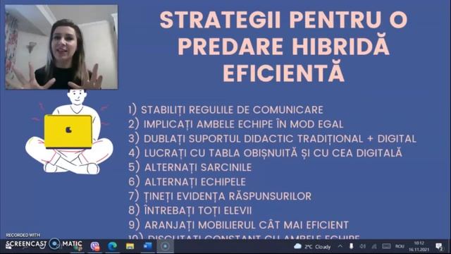 Strategii pentru o predare de tip hibrid eficientă (Daniela Munca-Aftenev) смотреть онлайн