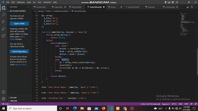 MODUL 7 PBW PHP (ARRAY DAN FILE HEADLING ) смотреть онлайн