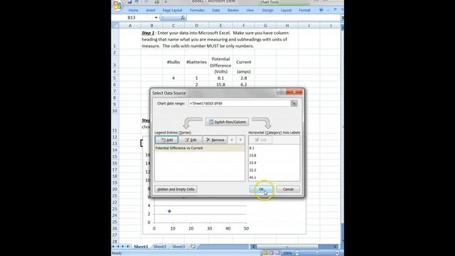 x-y scatter plot in excel смотреть онлайн