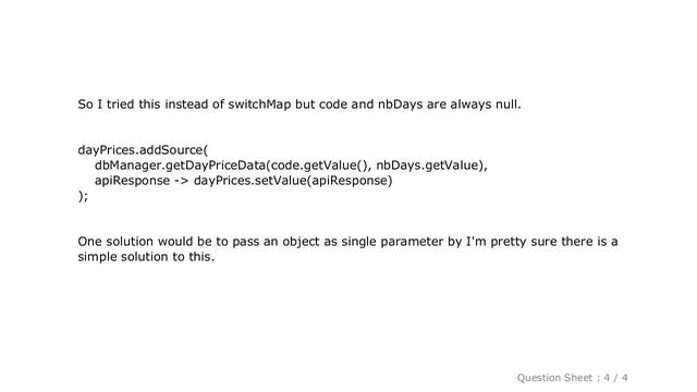 Android : MediatorLiveData or switchMap transformation with multiple parameters смотреть онлайн