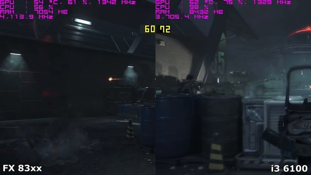 FX 83xx (4.1Ghz) vs i3 6100 / GTX 980ti. Только тест, без комментариев смотреть онлайн
