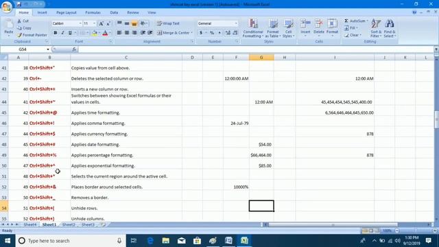 All Shortcut Key of MS Excel | 2007| 2010 | 2013 | 2019 | Hindi смотреть онлайн